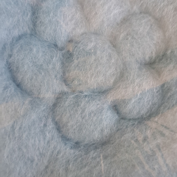 Vintage New Old Stock Quiltex Downlon Quilted Baby Blanket & Pillow Blue  Rare - Picture 3 of 10